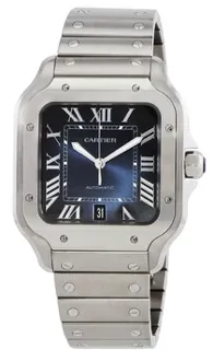 Cartier Santos WSSA0071 Stainless steel Blue