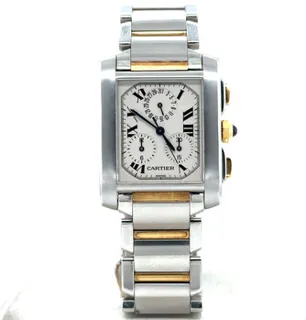 Cartier Tank Française W51004Q4 Stainless steel Silver