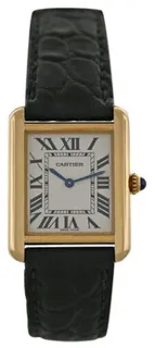 Cartier Tank Solo W5200002 18kt Yellow Gold White