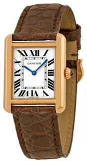 Cartier Tank Solo W5200024 31mm 18kt Rose Gold$Stainless Steel Silver