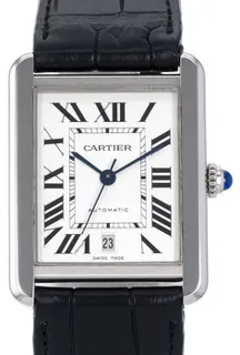 Cartier Tank W5200027 Stainless steel Silver