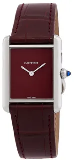 Cartier Tank WSTA0054 Stainless steel Red