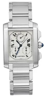 Cartier Tank Française W51001Q3 Stainless steel White