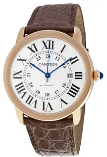 Cartier Ronde Solo de Cartier W6701009 18kt Rose Gold Silver