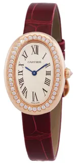 Cartier Baignoire Small Model WJBA0031 18kt Rose Gold$42 brilliant-cut diamonds Silver