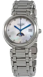 Longines PrimaLuna L81164876 Stainless steel White