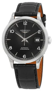 Longines Record L2.820.4.56.2 Stainless steel Black