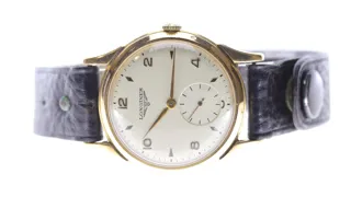 Longines 34mm 18ct yellow gold Silver