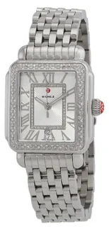 Michele Deco MWW06T000163 Stainless steel White Silver (Diamond-set)