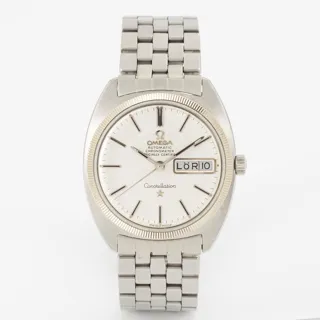 Omega Constellation 35mm White gold and Stainless steel White