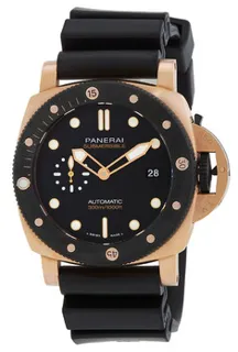 Panerai Submersible PAM 01070 18kt Rose Gold Black