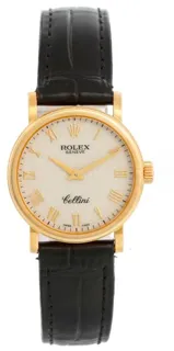 Rolex Cellini 6110 Yellow gold White