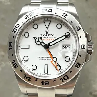 Rolex Explorer II 216570 ( II 216570 ) 42mm Stainless steel White