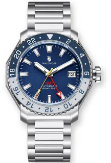 Waldhoff Atlas GMT MW-23C-3S 41mm Stainless steel Blue