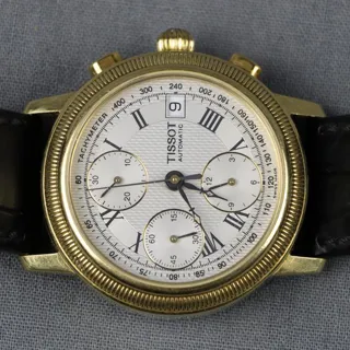 Tissot Bridgeport T71.3.435.33 38mm Yellow gold Silver