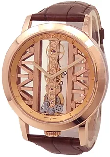 Corum Golden Bridge 113.900.550F02GG55R Rose gold Skeletonized