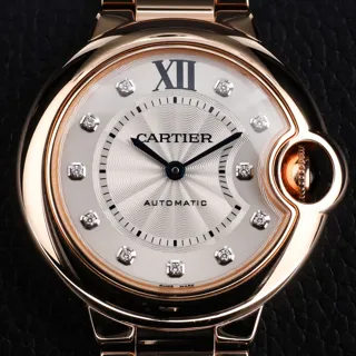 Cartier Ballon Bleu WE902062 33mm Rose gold Silver