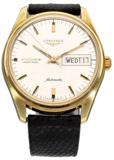 Longines Admiral 35mm Yellow gold Gray