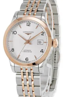 Longines Record L23215767 30mm Stainless steel Silver