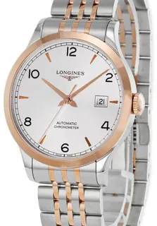 Longines Record L28215767 40mm Stainless steel Silver