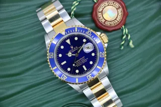 Rolex Submariner Date 16613 40mm Stainless steel Blue