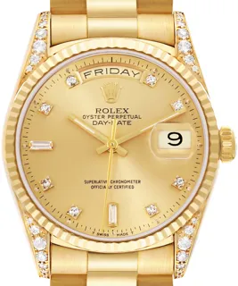 Rolex Day-Date 18338 36mm Yellow gold Champagne