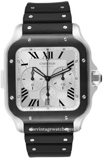 Cartier Santos WSSA0017 Stainless steel Silver