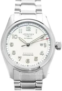 Longines Spirit L38114739 42mm brushed/polished steel Silver