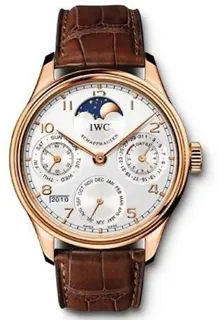 IWC Portuguese Perpetual Calendar IW5023-02 Rose gold Silver