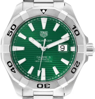 TAG Heuer Aquaracer 300M WAY2015.BA0927 43mm Stainless steel Green