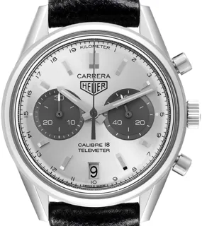 TAG Heuer Carrera Calibre 18 CAR221A 39mm Stainless steel Silver