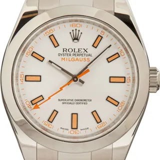 Rolex Milgauss 116400 40mm Stainless steel White