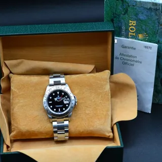 Rolex Explorer II 16570 ( II 16570 ) 40mm Stainless steel Black