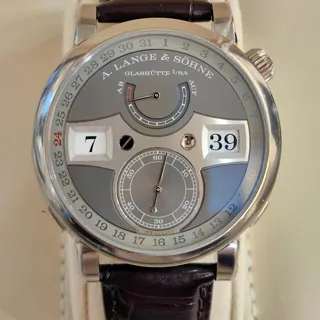 A. Lange & Söhne Zeitwerk 148.038 44mm White gold Gray