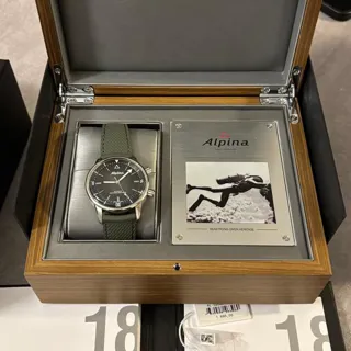 Alpina Seastrong AL-520GR4H6 42mm Stainless steel Green and Gray