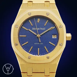 Audemars Piguet Royal Oak 14790BA 36mm Yellow gold Yves Klein blue