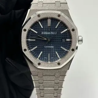 Audemars Piguet Royal Oak 15410BC.GG.1224BC.01 41mm White gold Blue