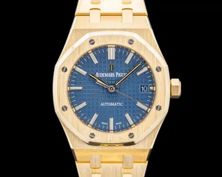 Audemars Piguet Royal Oak 15450BA.OO.1256BA.02 37mm Yellow gold Blue