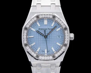 Audemars Piguet Royal Oak 15551ST.ZZ.1356ST.04 37mm Stainless steel Light blue