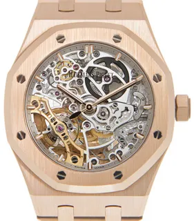 Audemars Piguet Royal Oak Double Balance Wheel Openworked 15467OR.OO.1256OR.01 Rose gold Skeleon