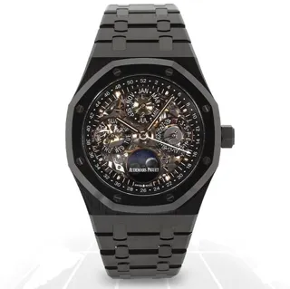 Audemars Piguet Royal Oak Perpetual Calendar 26585CE.OO.1225CE.01 41mm Black ceramic Skeletonized