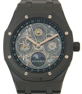 Audemars Piguet Royal Oak Perpetual Calendar Openworked 26585CE.OO.1225CE.01 Black ceramic Skeletonized