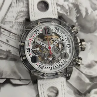 B.R.M MK-44-POLISHED  DIAL 44mm Titanium White