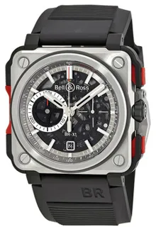 Bell & Ross Instruments BRX1-CE-TI-RED 45mm Ceramic and Titanium Black