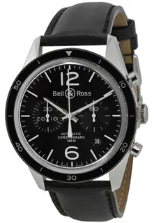 Bell & Ross Vintage BRG126-BL-BE/SCA Stainless steel Black