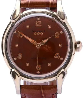 Benrus 2.302.340 33mm Yellow gold Brown