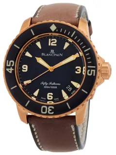 Blancpain Fifty Fathoms 5015A-3630-63B Red gold Black