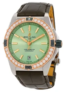 Breitling Chronomat U17356531L1P1 Stainless steel and Red gold Green