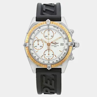 Breitling Chronomat D13047 Stainless steel and 18k yellow gold White