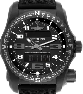 Breitling Emergency II Night Mission V76325 PVD charcoal grey